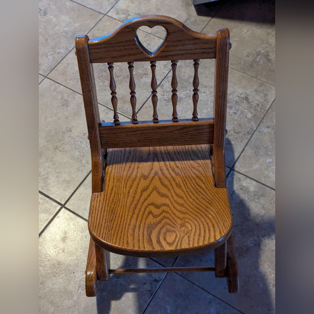 Vintage folding rocking chair for dolls
